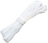 jeufun 20M White Braided Blind Cord 2.0mm Nylon Picture Hanging Cord view 1