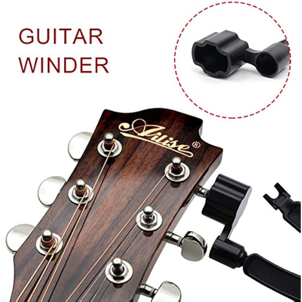Black 3 In 1 Multifunction Guitar String Winder Cutter Pin Puller