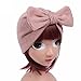 Hatop Children Baby Girls Boho Hat Beanie Scarf Turban Head Wrap Cap (Pink)