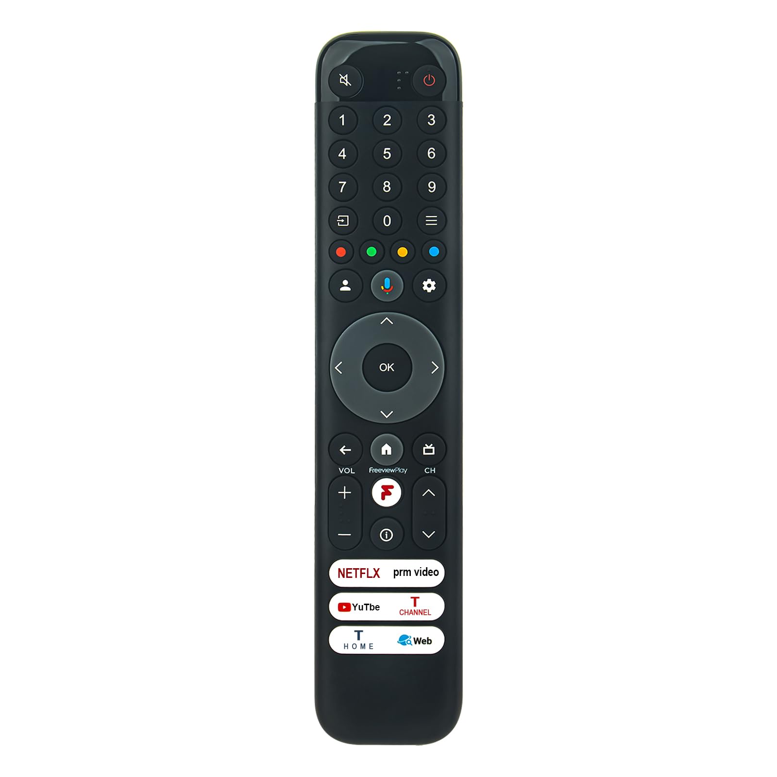 VINABTY RC833 GUB2 Replacement Voice Remote Control Applicable For TCL C64K Series QLED Smart TV 4K UHD TV 43C645K 50C645K 55C645K 65C645K 85C645K 98C655 85C655 75C655 75C645K 65C655