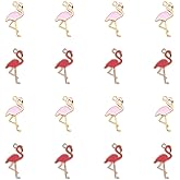 PH PandaHall 30pcs Flamingo Charms, Pink Red Alloy Tropical Bird Flamingo Enamel Pendants Romantic Charms for Summer Hawaii DIY Bracelet Necklace Earring Making