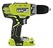 Ryobi P1811 One+ Compact Drill/Driver Kit (5 Piece Bundle: 1x P208 Drill/Driver Power Tool, 2x P102 18 Volt Battery, 1x P118 18 Volt Battery Charger, 1x Lime Green Ryobi Tool Bag)