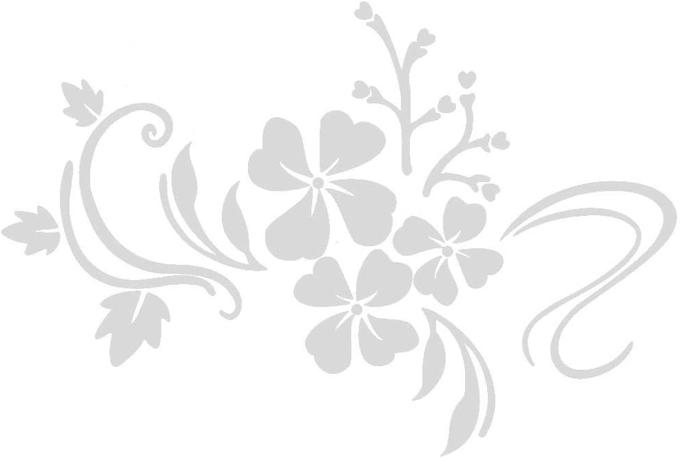 TOPINCN Mirror Wall Stickers Self Adhesive DIY Removable Mirror Plastic Flower Vine Art Wall Sticker Decoration Home Parlour Room Decal(Silver)