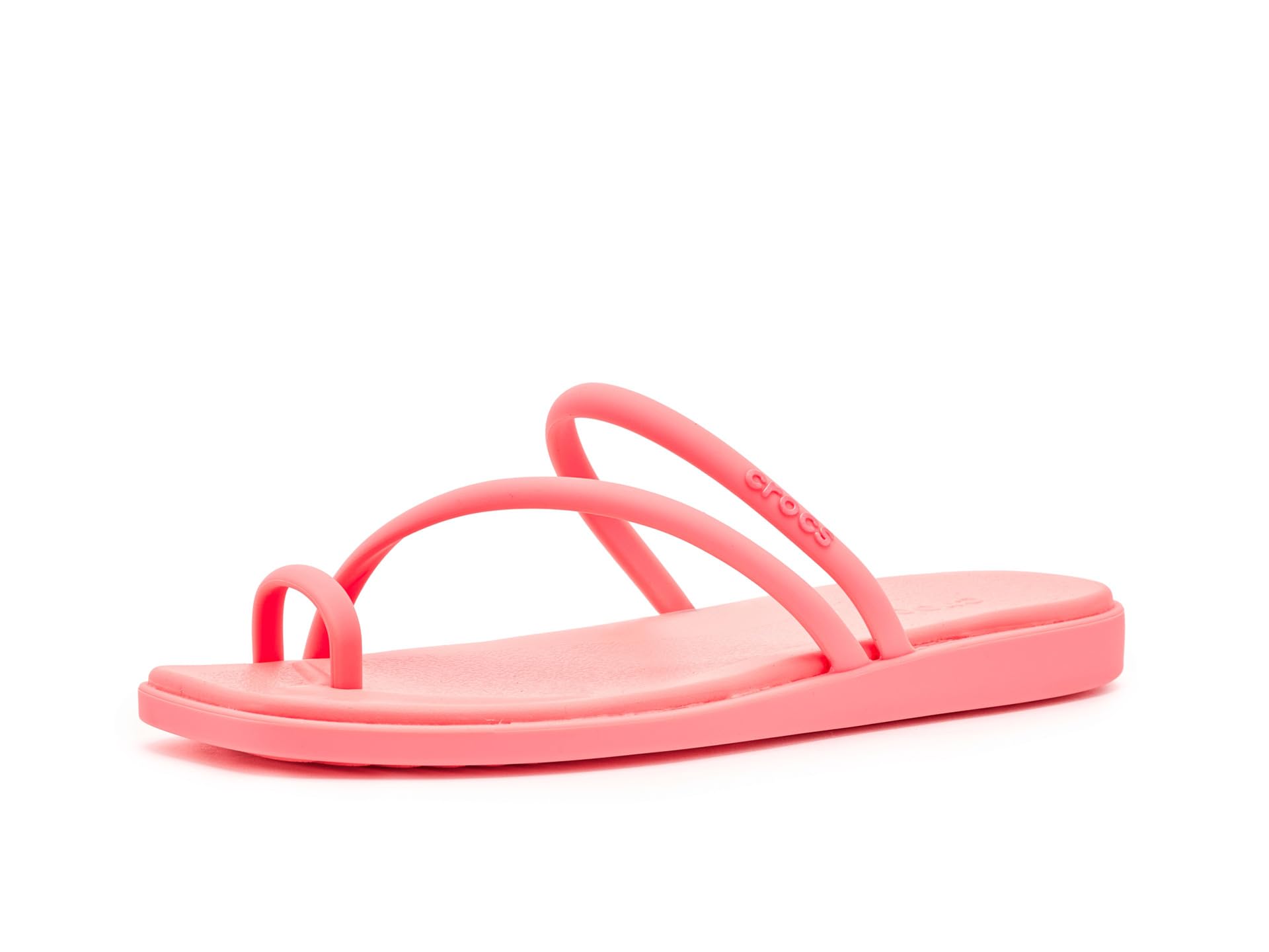 Crocs Womens Miami Toe Loop Sandal, Guava, 7 Medium Image