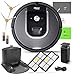 iRobot Roomba 960 Robotic Vacuum Cleaner Wi-Fi Connectivity + Manufacturer's Warranty + Extra Sidebrush Extra Filter Bundle