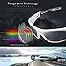 Torege Polarized Sports Sunglasses for Men Women Cycling Running Driving Fishing Golf Baseball Glasses EMS-TR90 Unbreakable Frame TR007 (White&Black&Gray lens)