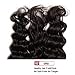 Jolia Hair 8A Grade Virgin Brazilian Natural Wave Hair 3 Bundles, 100% Unprocessed Brazilian Virgin Human Hair Weave Extensions, Natural Black Color, Full Head (16 18 20 inches)