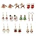 Christmas Stud Earring Set - 10 Pairs Hypoallergenic Christmas Gifts Holiday Festive Jewelry for Women Teens Girls Cute Dangle Earrings