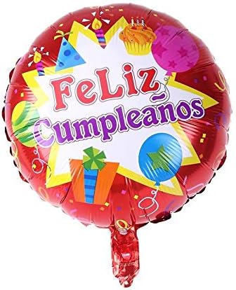 Amazon Com Balloons Birthday 18 Inch Heart Shape Spanish Happy