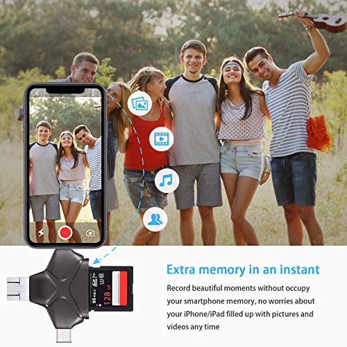 Trail Camera Viewer SD Card Reader Compatible with iPhone, iPad