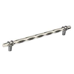 Amerock | Cabinet Pull | Polished Nickel/Black