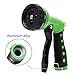CINOTON Garden Heavy Duty Hose Nozzle, Water Hose Nozzle for Garden, Hose Sprayer Nozzle Heavy Duty 8 Adjustable Watering Patterns Suitable for Water Lawn and Garden, Wash Dogs & Pets