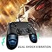 Allnice PS4 Controller Wired Controller for Playstation 4 Dual Vibration Shock Joystick Gamepad for PS4/PS4 Slim/PS4 Pro and PC(Windows 7/8 / 10) with 2.2M Long USB Cable, Blackthumb 3