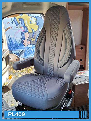 Bremer Sitzbezüge Stoelhoezen compatibel met camper Fiat Ducato type 250, voor bestuurder en passagiers, WPL409, hoes… - Afbeelding 4