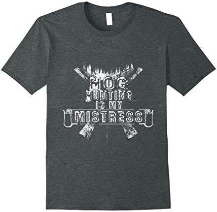 Mens Hog Hunting Shirt Accessories Funny Boar Hunter Tee Shirts XL Dark Heather