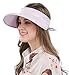 Bellady Women's Visor Hats UV Protection Summer Sun Hats Wide Brim Cap, Purple
