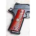 Wilson Combat 351MFS Side Panel Grips Full Size Starburst Cocobolo, Handgun