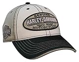 Harley-Davidson Men's Embroidered Genuine Oval Washed Baseball Cap BCC21612