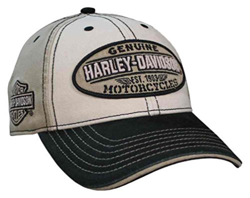 Harley-Davidson Men's Embroidered Genuine Oval Washed Baseball Cap BCC21612