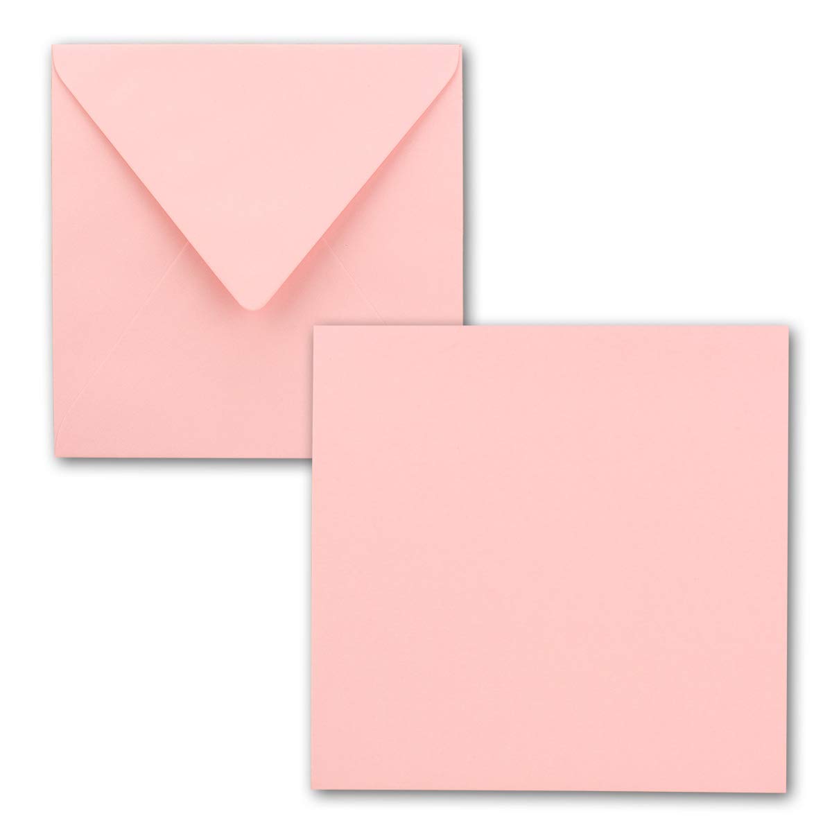 FarbenFroh® by Gustav Neuser® Pack of 25 Simple Cards Square 15 x 15 cm with Envelopes in Pink for Greeting Cards etc. — image 1