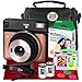 Fujifilm instax Square SQ6 Instant Film Camera (Blush Gold) + 20 Sheets Instant Square Film + Xpix Camera Strap + Fibertique Cloth (USA Warranty)