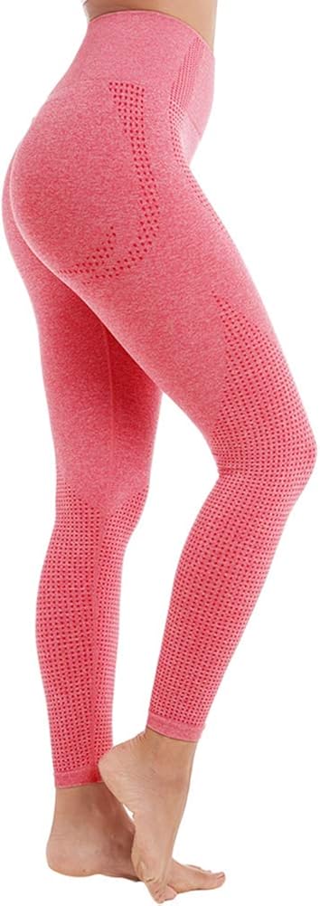 Aoxjox Women's High Waist Workout Gym Vital Seamless Leggings Yoga Pants: Clothing
