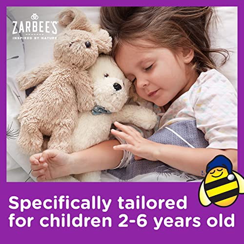 ZARBEE’S CHILDREN’S NIGHTTIME HONEY COUGH SYRUP + IMMUNE FOR KIDS 2+, COUGH SYRUP WITH SOOTHING DARK HONEY, REAL ELDERBERRY, VITAMIN D & ZINC, & CHAMOMILE, DRUG-FREE, MIXED BERRY, 4 FL. OZ