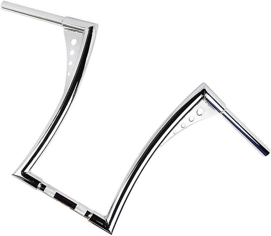 1-1/4" King Apes Ape Hanger 16" Motorcycle Handlebars 1" 25mm Bar For Harley Dyna Sportster 883 1200 Honda Yamaha Custom Touring (chrome)