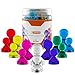 56 Push Pin Magnets - Perfect for the Fridge, Magnetic Whiteboard, Calendar, Map and More. 2 SIZES and 7 Bright Colors for More Uses and Versatility - Perfect for Home, Office or School