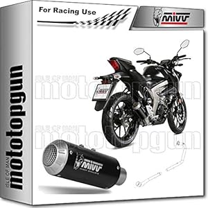 MIVV pan, compleet, RACE MK3, zwart, compatibel met Suzuki GSX-S 125 2017 17 2018 18 2019 19 2020 20 S.055.SM3B.