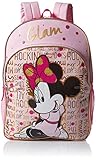 Disney Girls' Minnie Mouse Glam Backpack, Pink