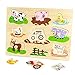 Professor Poplar’s Wooden Barnyard Peg Puzzle (8pcs.) - Wood Learning Puzzles for Toddlers and Kids, Animal Themed