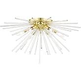 Livex Lighting Utopia 6 Light Satin Brass Ceiling Mount