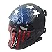 BeyongGear Airsoft Mask, BB Tactical Cs War Game Outdoor Cosplay Halloween Skull Skeleton Full Face Anti Fog Eye Kids with Metal Mesh Protection