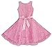 Sunny Fashion Girls Dress Pink Rose Wedding Pageant Boutique Size 11-12