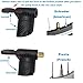 Kitbest Mini Bike Pump, Portable Cycle Frame Pump, Mountain, Road, Hybrid & BMX Bike Tire Pump, Extra-Lightweight Mini Bicycle Hand Pump Compatible with Presta & Schrader Valve & Sports Ball