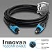 Toslink Cable, INNOVAA Digital Fiber Optical Audio Toslink Cable - 3 Feet