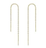 2pcs Adabele Real Gold Plated Sterling Silver