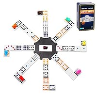 Mexican Dominoes,Doublefan Color Double 12 Dominoes 91 Tiles