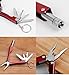 Edoking Compact Survival Kit, Camping Tools SOS, Multi Functional Pocket Tool, Including Flashlight, Wire Saw, Fire Starter, Emergency Whistle, Knife in Sturdy Soft Case
