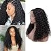 BLY Curly Human Hair Lace Front Wigs Mongolian Kinky Curly Virgin Hair 8 Inch 150% Density 13x4 Lace Front Wigs for Black Women Pre Plucked with Baby Hair