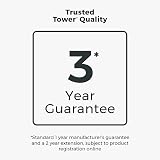 Tower Tower Solitaire Kitchen Set 3KW 1.5L Kettle & 2-Slice Toaster Grey view 7