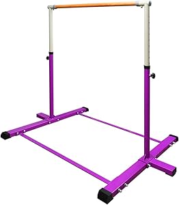 Ralph Gymnastics Kip Bars,3' to 5' Adjustable Height Gymnastics Equipment for Home, Indoor Horizontal Bar for Kids.