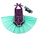 Baby Girls One Piece Sequins Bodysuit Romper Jumpsuit Sunsuit Outfits Tutu Tulle Skirt Purple
