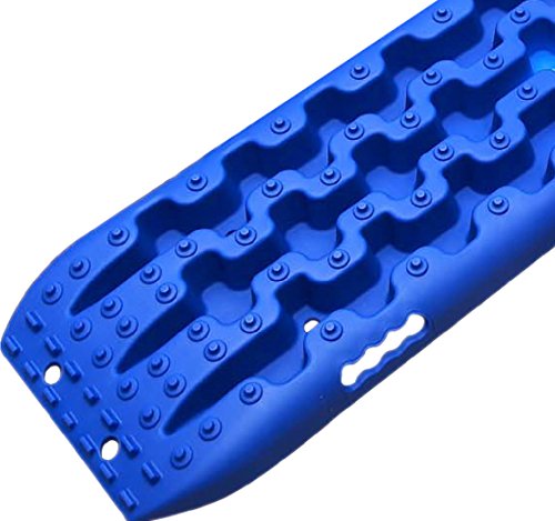 Boar Offroad New Recovery Traction Tracks Sand Mud Snow Track Tire Ladder 4WD (Blue)