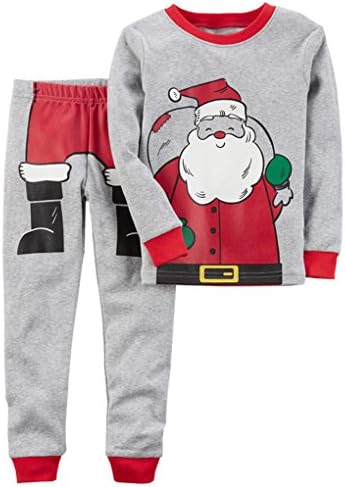 Boys Pajamas Christmas 2 Piece Long Sleeve Jersey Nightwear Cute Pjs Set(1-6Y)