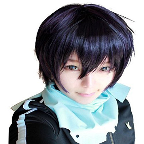Weeck Anime Short Noragami Yato Yaboku Purple Hair Halloween Cosplay Wigs