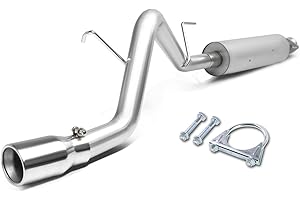 DNA MOTORING CBE-JLIR02 Stainless Steel Cat Back Exhaust System [Compatible with 02-07 Jeep Liberty]