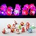 BUDI Christmas LED Finger Lights For Kids and Adults LED Rings Party Favor Rings Light Up Toys Assorted Style Pack of 50