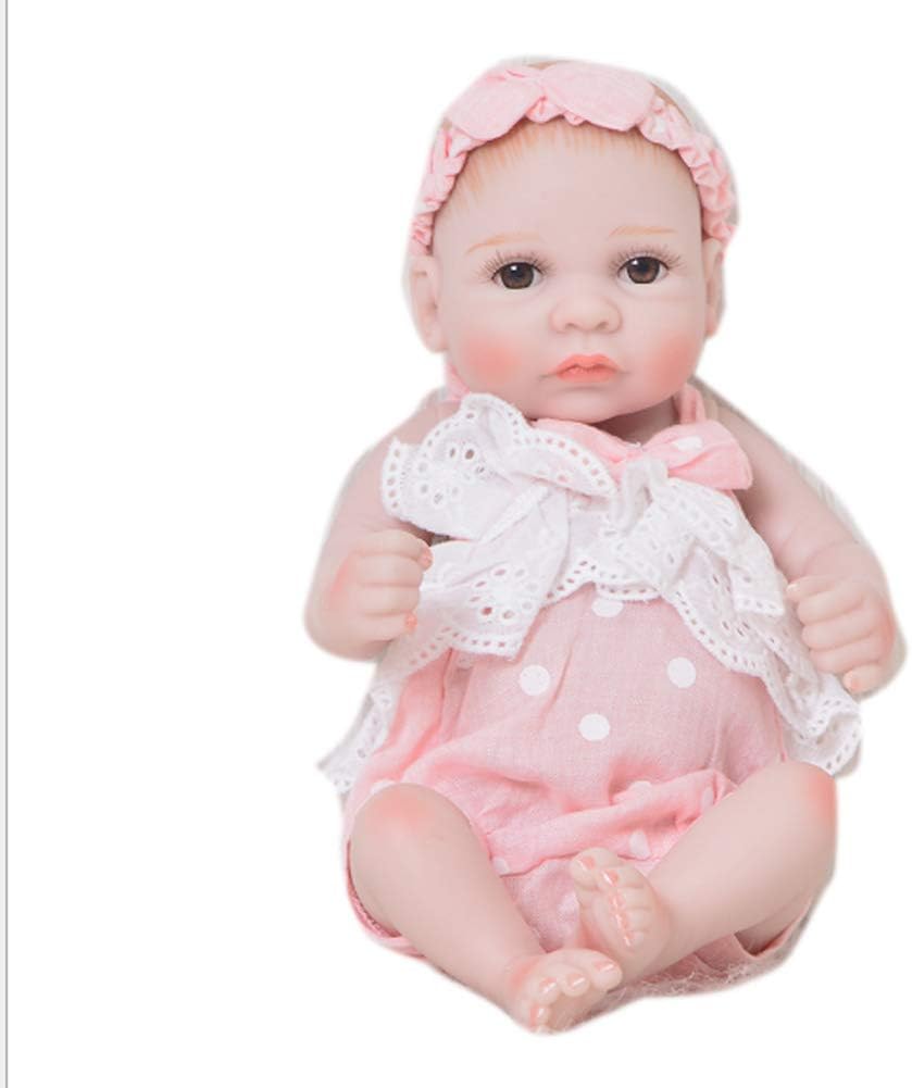 Prezzo JTYX DOLLS 26cm Rinato Bambola Realistico Silicone Morbido Realistico Simulazione Bambino Brown Eyes Cute Children Regalo di Compleanno per Bambole Lavabili,Color1,26cm Offerte